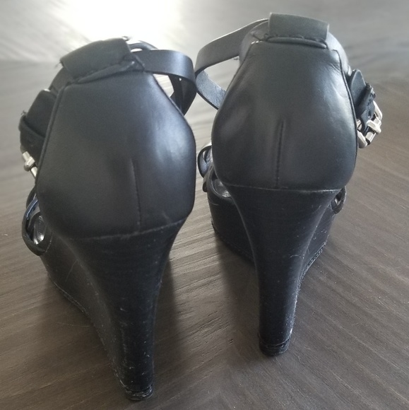 Black Coach platform Wedge - Picture 4 of 7